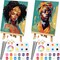 2 Pack Couples Painting Kit Date Night Christmas Paint and Sip (colorful) 7.87 x 9.84 inches